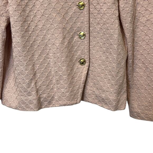 Castlebrook Vintage Button Down Pink Pastel Cotaggecore Cardigan Women’s Sz 14 P - Picture 4 of 7